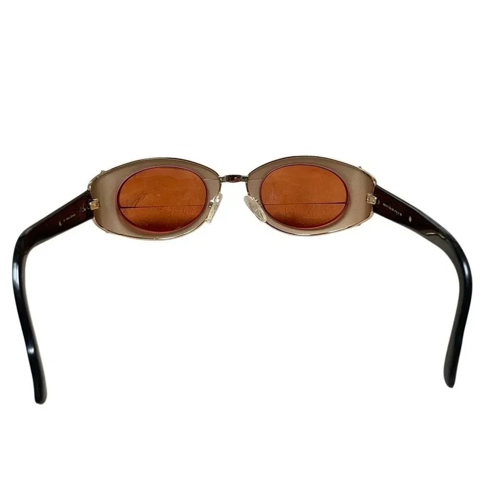 Vintage Cazal Y2K Hip-hop Gold Leopard Sunglass FRAMES‎ ONLY Germany model 911